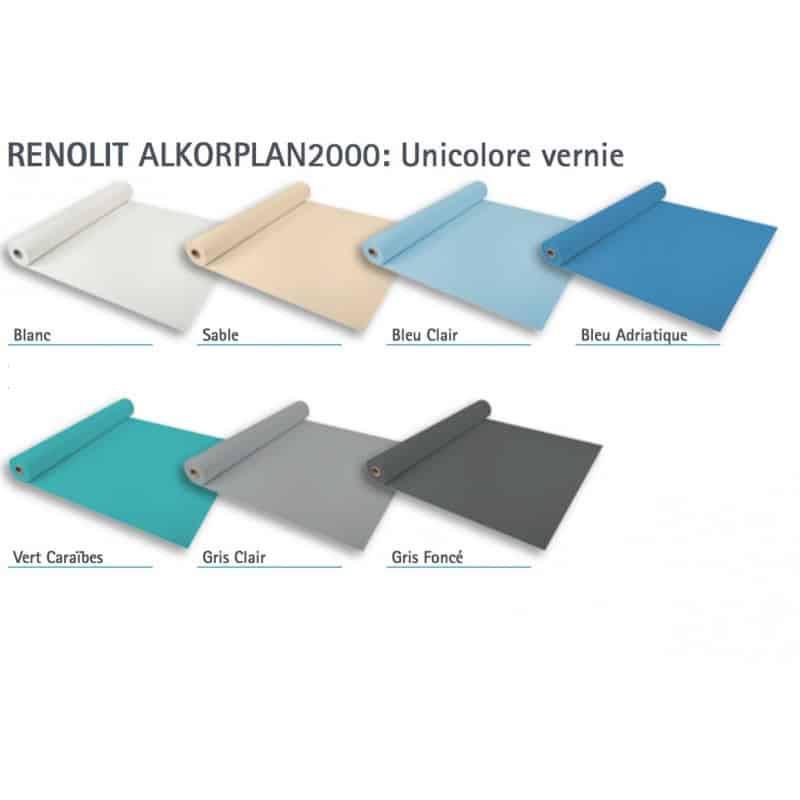 gamme de couleur de  alkorplan 2000