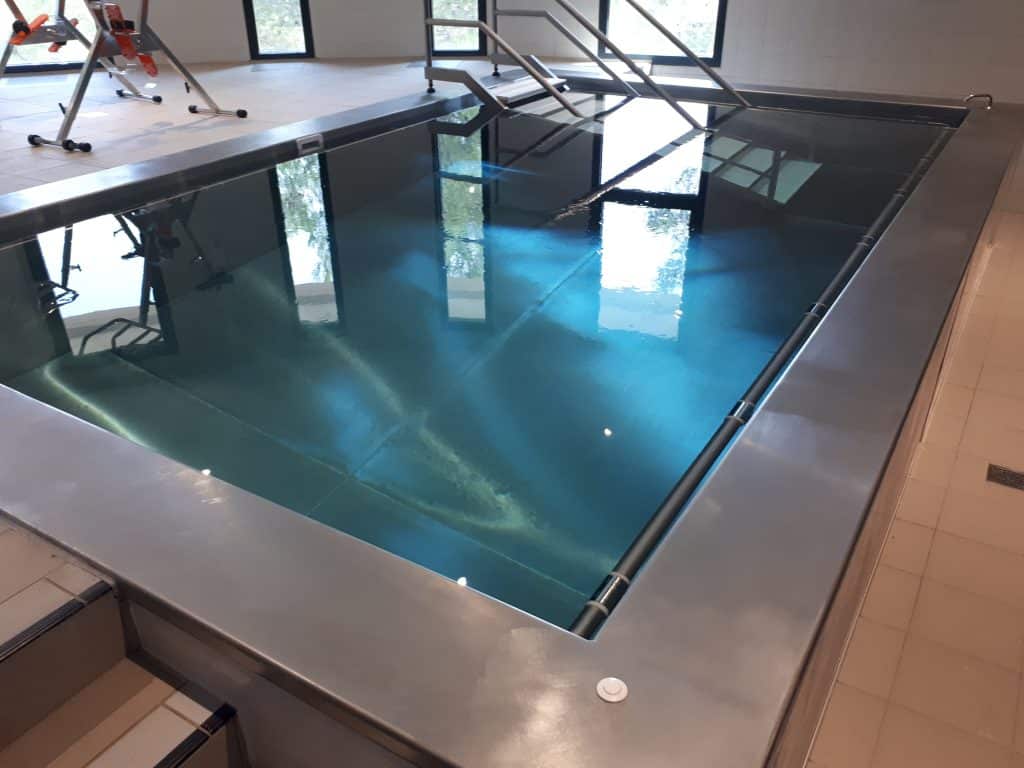minipiscine piscine intérieure en acier inoxydable